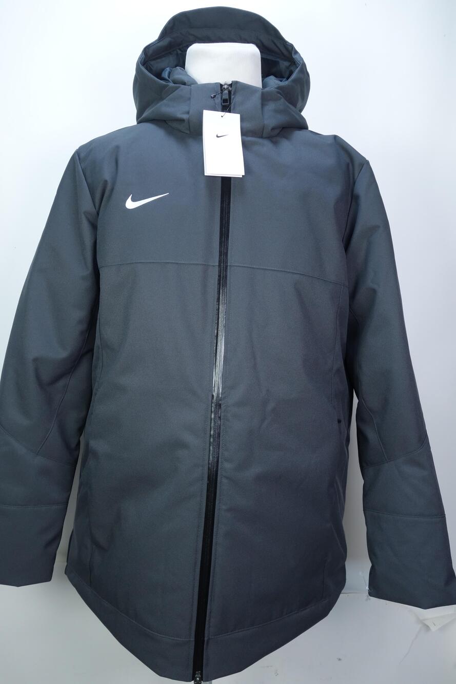 Nike 550 GooseDown Parka Jacket Mens Large Gray Hooded Winter DJ6526-060